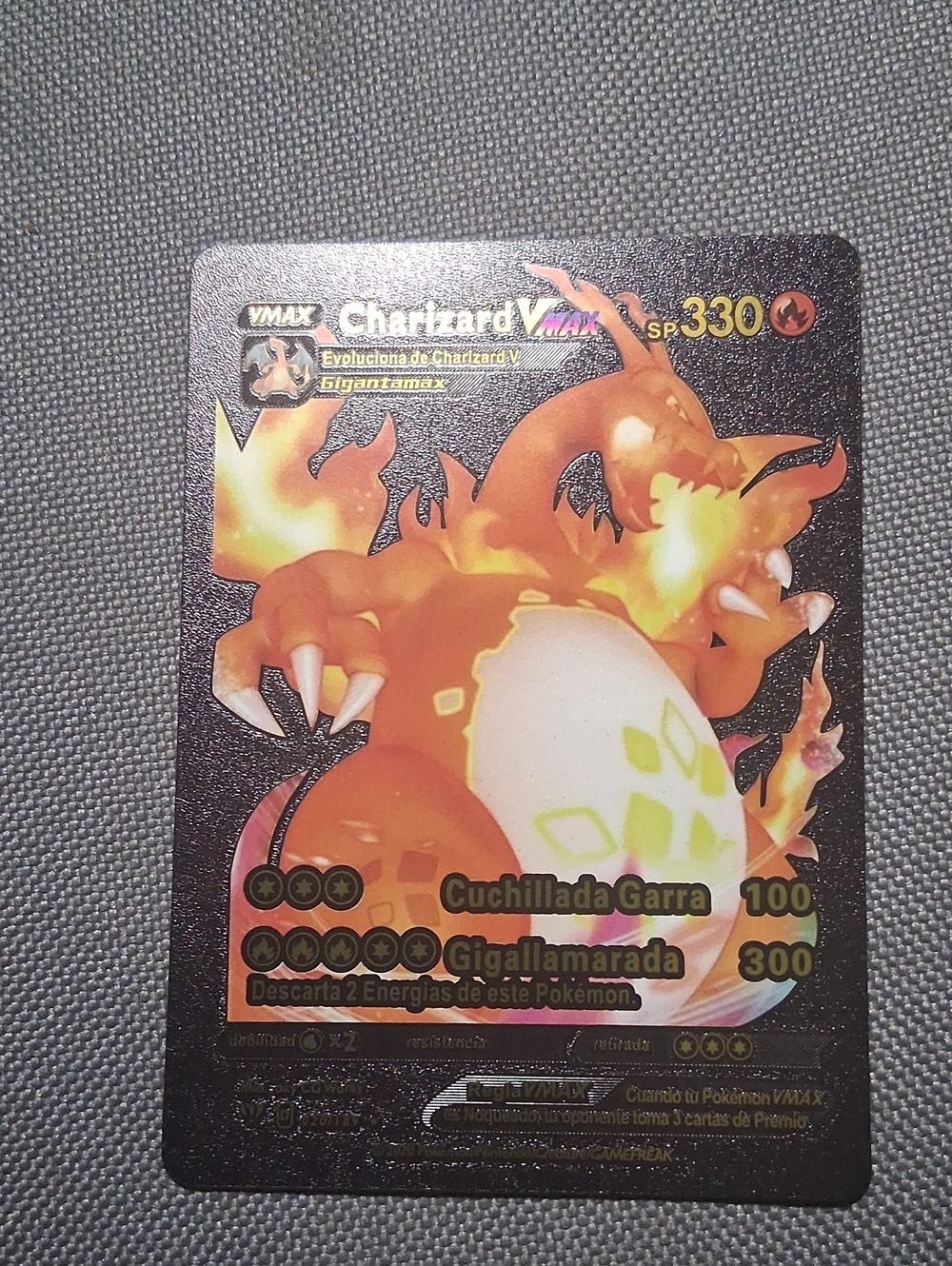 Charizard VMAX Pokémon Card - Orange & Yellow